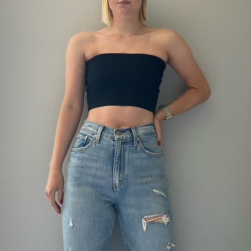 Ribbed Aritzia Babaton Essamba Top Size Small